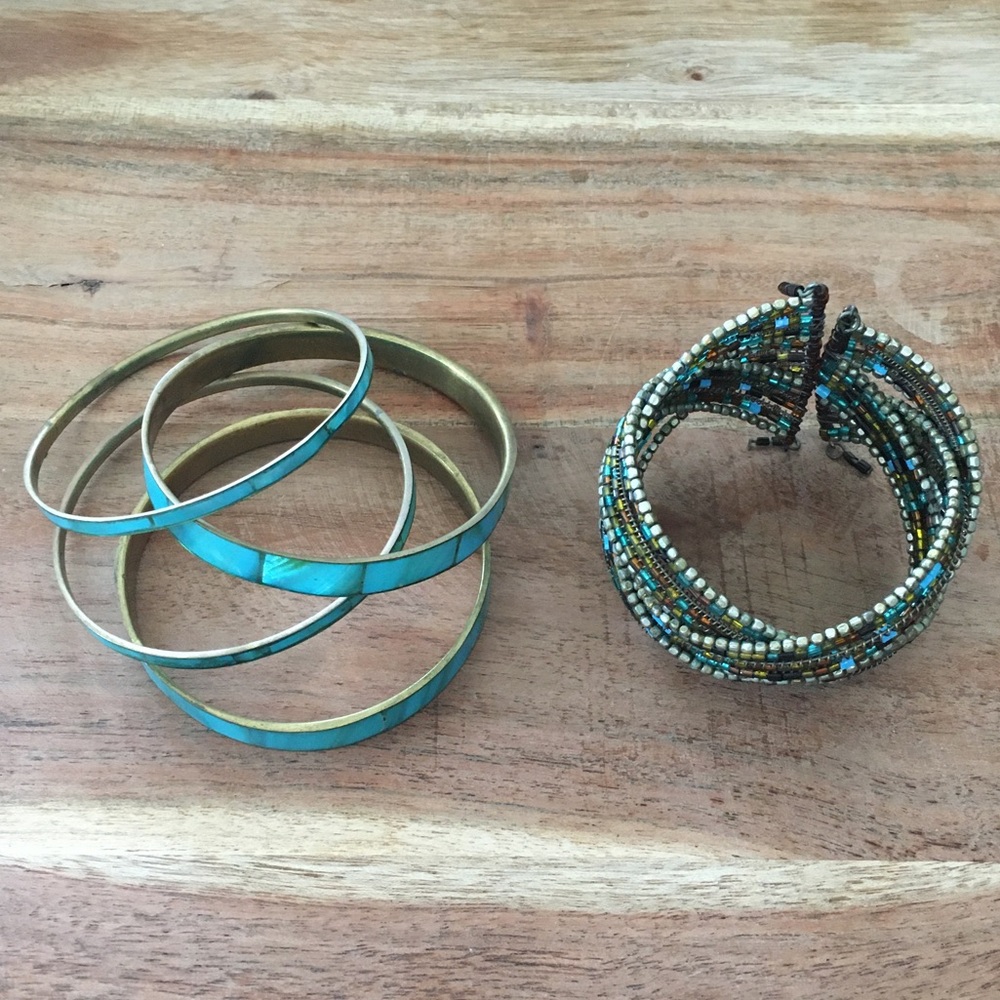 BOGO ALL JEWELRY 2/$10! EUC Bangles & Cuff